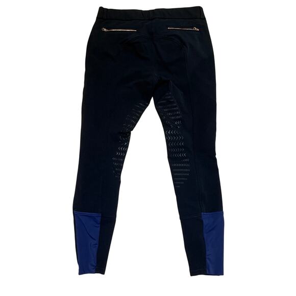 Equisite Full Seat Breeches – Black/Navy – Size 30 - Picture 2 of 3